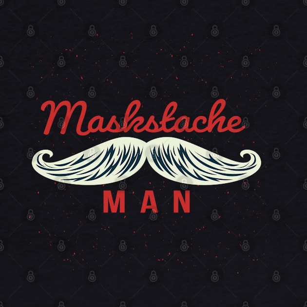 Vintage MASKSTACHE MAN by Jitterfly